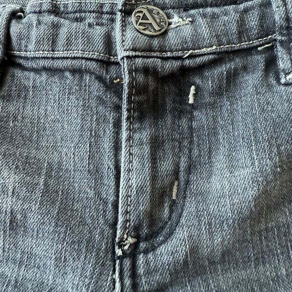 Allen B Schwartz Jeans Womens Gray Denim Straight Leg 30 x 31 Size 29 - Picture 6 of 14